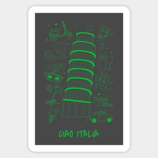 leaning tower of pisa italy Sticker